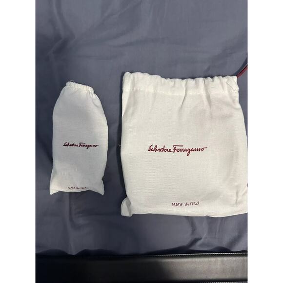 Ferragamo Men's Leather Belt Brown/Black Reversible Size 30 Current Season - Picture 2 of 4